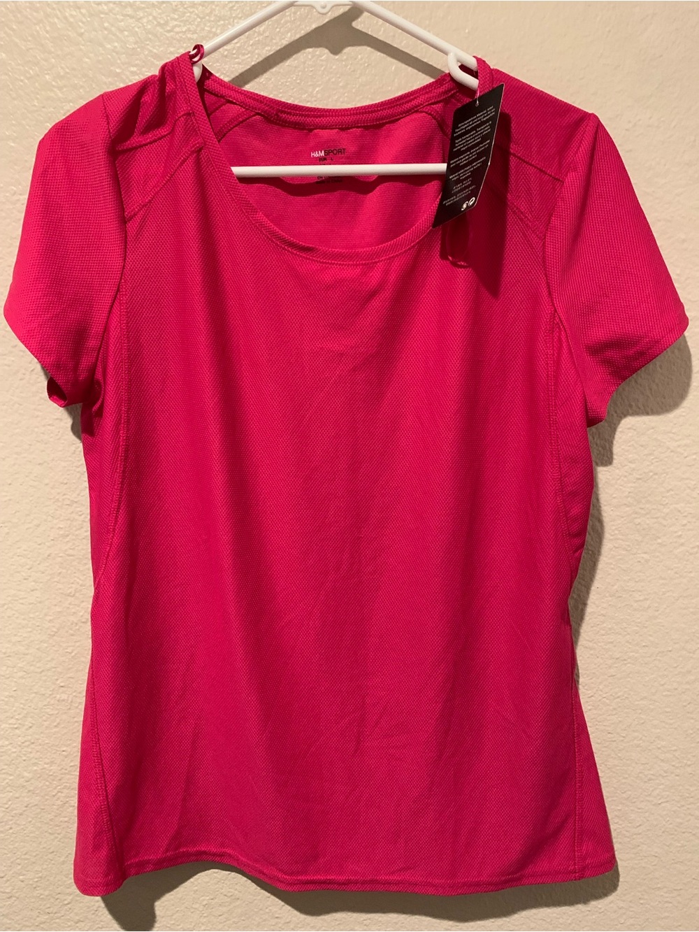 H&M Sports Bright Pink Spaghetti Strap Tank Top